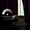 image:imageNICETOWN 96 inch Long Brown Velvet Curtains Extra Wide W62 x L96 Luxury Soft Thermal Insulated Room Darkening Heavy Duty Velvet Drapes for Sliding Glass Door 2 PanelsPurple Series  Dark Purple