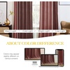 image:imageNICETOWN 96 inch Long Brown Velvet Curtains Extra Wide W62 x L96 Luxury Soft Thermal Insulated Room Darkening Heavy Duty Velvet Drapes for Sliding Glass Door 2 PanelsPurple Series  Wild Rose