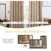 image:imageNICETOWN 96 inch Long Brown Velvet Curtains Extra Wide W62 x L96 Luxury Soft Thermal Insulated Room Darkening Heavy Duty Velvet Drapes for Sliding Glass Door 2 PanelsYellow Series  Beige