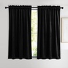 image:imageNICETOWN 96 inch Long Brown Velvet Curtains Extra Wide W62 x L96 Luxury Soft Thermal Insulated Room Darkening Heavy Duty Velvet Drapes for Sliding Glass Door 2 PanelsBlack Series  Black