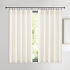 image:imageNICETOWN 96 inch Long Brown Velvet Curtains Extra Wide W62 x L96 Luxury Soft Thermal Insulated Room Darkening Heavy Duty Velvet Drapes for Sliding Glass Door 2 PanelsWhite Series  Ivory White
