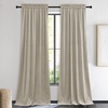 image:imageNICETOWN 96 inch Long Brown Velvet Curtains Extra Wide W62 x L96 Luxury Soft Thermal Insulated Room Darkening Heavy Duty Velvet Drapes for Sliding Glass Door 2 PanelsBrown Series  Camel