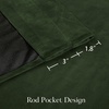image:imageNICETOWN 96 inch Long Brown Velvet Curtains Extra Wide W62 x L96 Luxury Soft Thermal Insulated Room Darkening Heavy Duty Velvet Drapes for Sliding Glass Door 2 PanelsGreen Series  Olive Green