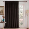 image:imageNICETOWN 96 inch Long Brown Velvet Curtains Extra Wide W62 x L96 Luxury Soft Thermal Insulated Room Darkening Heavy Duty Velvet Drapes for Sliding Glass Door 2 PanelsBrown Series  Brown