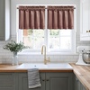 image:imageNICETOWN 96 inch Long Brown Velvet Curtains Extra Wide W62 x L96 Luxury Soft Thermal Insulated Room Darkening Heavy Duty Velvet Drapes for Sliding Glass Door 2 PanelsPink Series  Dusty Rose Pink