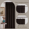 image:imageNICETOWN 96 inch Long Brown Velvet Curtains Extra Wide W62 x L96 Luxury Soft Thermal Insulated Room Darkening Heavy Duty Velvet Drapes for Sliding Glass Door 2 PanelsBrown Series  Brown