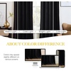 image:imageNICETOWN 96 inch Long Brown Velvet Curtains Extra Wide W62 x L96 Luxury Soft Thermal Insulated Room Darkening Heavy Duty Velvet Drapes for Sliding Glass Door 2 PanelsBlack Series  Black