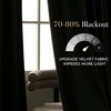 image:imageNICETOWN 96 inch Long Brown Velvet Curtains Extra Wide W62 x L96 Luxury Soft Thermal Insulated Room Darkening Heavy Duty Velvet Drapes for Sliding Glass Door 2 PanelsGreen Series  Olive Green