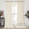 image:imageNICETOWN 96 inch Long Brown Velvet Curtains Extra Wide W62 x L96 Luxury Soft Thermal Insulated Room Darkening Heavy Duty Velvet Drapes for Sliding Glass Door 2 PanelsWhite Series  Ivory White