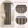image:imageNICETOWN 96 inch Long Brown Velvet Curtains Extra Wide W62 x L96 Luxury Soft Thermal Insulated Room Darkening Heavy Duty Velvet Drapes for Sliding Glass Door 2 PanelsBrown Series  Taupe