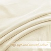 image:imageNICETOWN 96 inch Long Brown Velvet Curtains Extra Wide W62 x L96 Luxury Soft Thermal Insulated Room Darkening Heavy Duty Velvet Drapes for Sliding Glass Door 2 PanelsWhite Series  Ivory White
