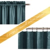 image:imageNICETOWN 96 inch Long Brown Velvet Curtains Extra Wide W62 x L96 Luxury Soft Thermal Insulated Room Darkening Heavy Duty Velvet Drapes for Sliding Glass Door 2 PanelsBlue Series  Greyish Blue