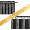 image:imageNICETOWN 96 inch Long Brown Velvet Curtains Extra Wide W62 x L96 Luxury Soft Thermal Insulated Room Darkening Heavy Duty Velvet Drapes for Sliding Glass Door 2 PanelsGrey Series  Grey