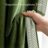 image:imageNICETOWN 96 inch Long Brown Velvet Curtains Extra Wide W62 x L96 Luxury Soft Thermal Insulated Room Darkening Heavy Duty Velvet Drapes for Sliding Glass Door 2 Panels1  Embroidered Trim  Olive Green
