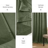 image:imageNICETOWN 96 inch Long Brown Velvet Curtains Extra Wide W62 x L96 Luxury Soft Thermal Insulated Room Darkening Heavy Duty Velvet Drapes for Sliding Glass Door 2 PanelsGreen Series  Sage Green