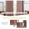 image:imageNICETOWN 96 inch Long Brown Velvet Curtains Extra Wide W62 x L96 Luxury Soft Thermal Insulated Room Darkening Heavy Duty Velvet Drapes for Sliding Glass Door 2 PanelsPink Series  Dusty Pink