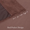 image:imageNICETOWN 96 inch Long Brown Velvet Curtains Extra Wide W62 x L96 Luxury Soft Thermal Insulated Room Darkening Heavy Duty Velvet Drapes for Sliding Glass Door 2 PanelsPink Series  Dusty Rose Pink
