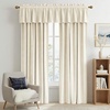 image:imageNICETOWN 96 inch Long Brown Velvet Curtains Extra Wide W62 x L96 Luxury Soft Thermal Insulated Room Darkening Heavy Duty Velvet Drapes for Sliding Glass Door 2 PanelsWhite Series  Ivory White