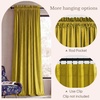 image:imageNICETOWN 96 inch Long Brown Velvet Curtains Extra Wide W62 x L96 Luxury Soft Thermal Insulated Room Darkening Heavy Duty Velvet Drapes for Sliding Glass Door 2 PanelsYellow  Green Series  Chartreuse Yellow