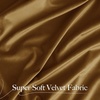 image:imageNICETOWN 96 inch Long Brown Velvet Curtains Extra Wide W62 x L96 Luxury Soft Thermal Insulated Room Darkening Heavy Duty Velvet Drapes for Sliding Glass Door 2 PanelsYellow Series  Gold Brown