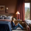 image:imageNICETOWN 96 inch Long Brown Velvet Curtains Extra Wide W62 x L96 Luxury Soft Thermal Insulated Room Darkening Heavy Duty Velvet Drapes for Sliding Glass Door 2 PanelsRed Series  Burnt Orange