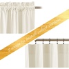 image:imageNICETOWN 96 inch Long Brown Velvet Curtains Extra Wide W62 x L96 Luxury Soft Thermal Insulated Room Darkening Heavy Duty Velvet Drapes for Sliding Glass Door 2 PanelsWhite Series  Ivory White