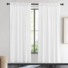 image:imageNICETOWN 96 inch Long Brown Velvet Curtains Extra Wide W62 x L96 Luxury Soft Thermal Insulated Room Darkening Heavy Duty Velvet Drapes for Sliding Glass Door 2 PanelsWhite Series  Pure White