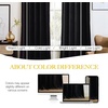 image:imageNICETOWN 96 inch Long Brown Velvet Curtains Extra Wide W62 x L96 Luxury Soft Thermal Insulated Room Darkening Heavy Duty Velvet Drapes for Sliding Glass Door 2 PanelsBlack Series  Black