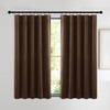 image:imageNICETOWN 96 inch Long Brown Velvet Curtains Extra Wide W62 x L96 Luxury Soft Thermal Insulated Room Darkening Heavy Duty Velvet Drapes for Sliding Glass Door 2 PanelsBrown Series  Brown