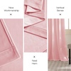 image:imageNICETOWN 96 inch Long Brown Velvet Curtains Extra Wide W62 x L96 Luxury Soft Thermal Insulated Room Darkening Heavy Duty Velvet Drapes for Sliding Glass Door 2 PanelsPink Series  Baby Pink