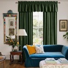 image:imageNICETOWN 96 inch Long Brown Velvet Curtains Extra Wide W62 x L96 Luxury Soft Thermal Insulated Room Darkening Heavy Duty Velvet Drapes for Sliding Glass Door 2 PanelsGreen Series  Olive Green