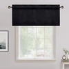 image:imageNICETOWN 96 inch Long Brown Velvet Curtains Extra Wide W62 x L96 Luxury Soft Thermal Insulated Room Darkening Heavy Duty Velvet Drapes for Sliding Glass Door 2 PanelsBlack Series  Black
