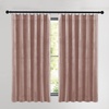 image:imageNICETOWN 96 inch Long Brown Velvet Curtains Extra Wide W62 x L96 Luxury Soft Thermal Insulated Room Darkening Heavy Duty Velvet Drapes for Sliding Glass Door 2 PanelsPink Series  Dusty Pink