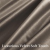 image:imageNICETOWN 96 inch Long Brown Velvet Curtains Extra Wide W62 x L96 Luxury Soft Thermal Insulated Room Darkening Heavy Duty Velvet Drapes for Sliding Glass Door 2 PanelsBrown Series  Taupe