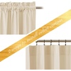 image:imageNICETOWN 96 inch Long Brown Velvet Curtains Extra Wide W62 x L96 Luxury Soft Thermal Insulated Room Darkening Heavy Duty Velvet Drapes for Sliding Glass Door 2 PanelsYellow Series  Beige