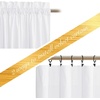 image:imageNICETOWN 96 inch Long Brown Velvet Curtains Extra Wide W62 x L96 Luxury Soft Thermal Insulated Room Darkening Heavy Duty Velvet Drapes for Sliding Glass Door 2 PanelsWhite Series  Pure White