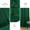 image:imageNICETOWN 96 inch Long Brown Velvet Curtains Extra Wide W62 x L96 Luxury Soft Thermal Insulated Room Darkening Heavy Duty Velvet Drapes for Sliding Glass Door 2 PanelsGreen Series  Emerald Green