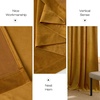 image:imageNICETOWN 96 inch Long Brown Velvet Curtains Extra Wide W62 x L96 Luxury Soft Thermal Insulated Room Darkening Heavy Duty Velvet Drapes for Sliding Glass Door 2 PanelsYellow Series  Mustard Yellow
