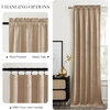 image:imageNICETOWN 96 inch Long Brown Velvet Curtains Extra Wide W62 x L96 Luxury Soft Thermal Insulated Room Darkening Heavy Duty Velvet Drapes for Sliding Glass Door 2 PanelsYellow Series  Beige