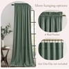 image:imageNICETOWN 96 inch Long Brown Velvet Curtains Extra Wide W62 x L96 Luxury Soft Thermal Insulated Room Darkening Heavy Duty Velvet Drapes for Sliding Glass Door 2 PanelsGreen Series  Seafoam Green