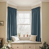 image:imageNICETOWN 96 inch Long Brown Velvet Curtains Extra Wide W62 x L96 Luxury Soft Thermal Insulated Room Darkening Heavy Duty Velvet Drapes for Sliding Glass Door 2 PanelsSlate Blue