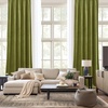 image:imageNICETOWN 96 inch Long Brown Velvet Curtains Extra Wide W62 x L96 Luxury Soft Thermal Insulated Room Darkening Heavy Duty Velvet Drapes for Sliding Glass Door 2 PanelsGreen Series  Moss Green