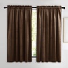 image:imageNICETOWN 96 inch Long Brown Velvet Curtains Extra Wide W62 x L96 Luxury Soft Thermal Insulated Room Darkening Heavy Duty Velvet Drapes for Sliding Glass Door 2 PanelsBrown Series  Brown