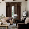 image:imageNICETOWN 96 inch Long Brown Velvet Curtains Extra Wide W62 x L96 Luxury Soft Thermal Insulated Room Darkening Heavy Duty Velvet Drapes for Sliding Glass Door 2 PanelsBrown Series  Brown