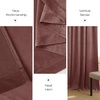 image:imageNICETOWN 96 inch Long Brown Velvet Curtains Extra Wide W62 x L96 Luxury Soft Thermal Insulated Room Darkening Heavy Duty Velvet Drapes for Sliding Glass Door 2 PanelsPurple Series  Wild Rose