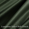 image:imageNICETOWN 96 inch Long Brown Velvet Curtains Extra Wide W62 x L96 Luxury Soft Thermal Insulated Room Darkening Heavy Duty Velvet Drapes for Sliding Glass Door 2 PanelsGreen Series  Olive Green