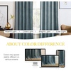 image:imageNICETOWN 96 inch Long Brown Velvet Curtains Extra Wide W62 x L96 Luxury Soft Thermal Insulated Room Darkening Heavy Duty Velvet Drapes for Sliding Glass Door 2 PanelsBlue Series  Stone Blue