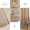 image:imageNICETOWN 96 inch Long Brown Velvet Curtains Extra Wide W62 x L96 Luxury Soft Thermal Insulated Room Darkening Heavy Duty Velvet Drapes for Sliding Glass Door 2 PanelsYellow Series  Beige
