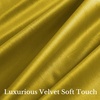 image:imageNICETOWN 96 inch Long Brown Velvet Curtains Extra Wide W62 x L96 Luxury Soft Thermal Insulated Room Darkening Heavy Duty Velvet Drapes for Sliding Glass Door 2 PanelsYellow  Green Series  Chartreuse Yellow
