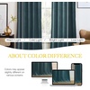 image:imageNICETOWN 96 inch Long Brown Velvet Curtains Extra Wide W62 x L96 Luxury Soft Thermal Insulated Room Darkening Heavy Duty Velvet Drapes for Sliding Glass Door 2 PanelsBlue Series  Greyish Blue